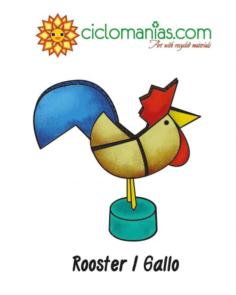 Upcycling Art Workshop-Rooster
